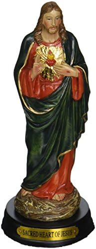 ליבו קדוש בגודל 5 אינץ 'של ישוע פסל קישוט פסלון דתי קדוש
