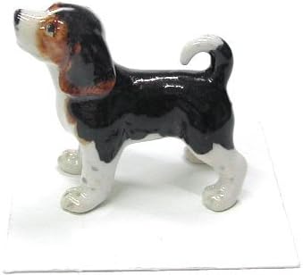 כלב קריטרז קטן - ביגל בקסטר - עיצוב הבית מתנת יום הולדת פסלון חרסינה מיניאטורי