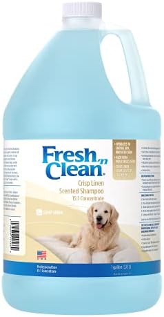 פטג טרי 'n שמפו ריחני נקי לכלבים - ניחוח פשתן פריך - 15: 1 תרכיז - 128 פלורידה